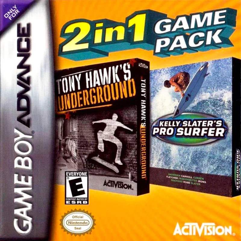 Tony Hawk and Kelly Slater Double Pak - Nintendo Game Boy Advance