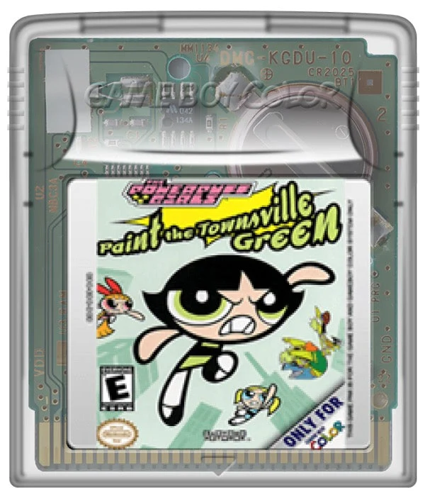 Powerpuff Girls Paint the Townsville Green - Nintendo Game Boy Color