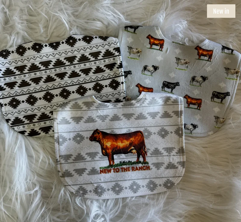 3 Pack Bibs - Cattle Breed