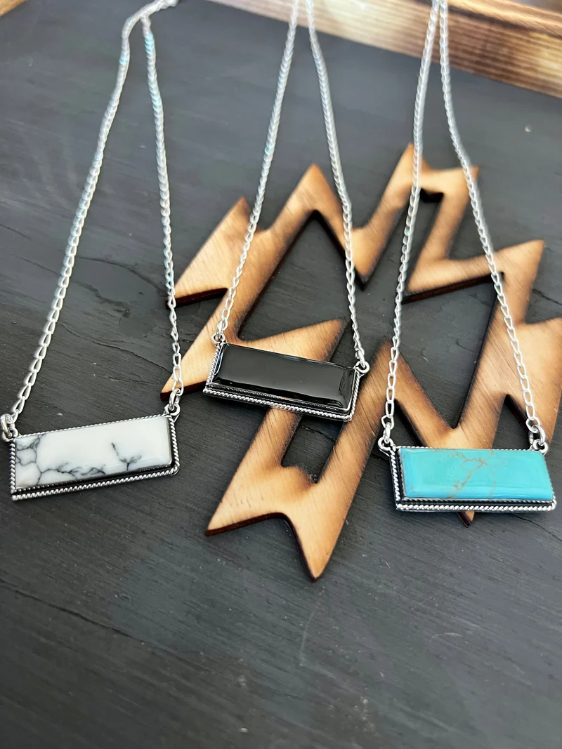 Sterling Bar Necklace