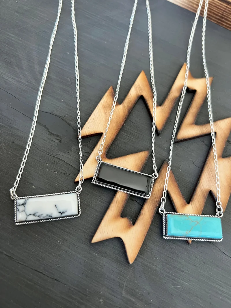 Sterling Bar Necklace