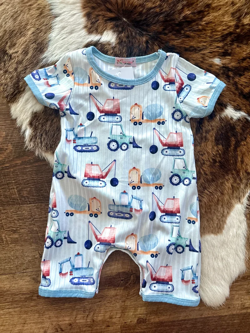 Construction Boy Romper