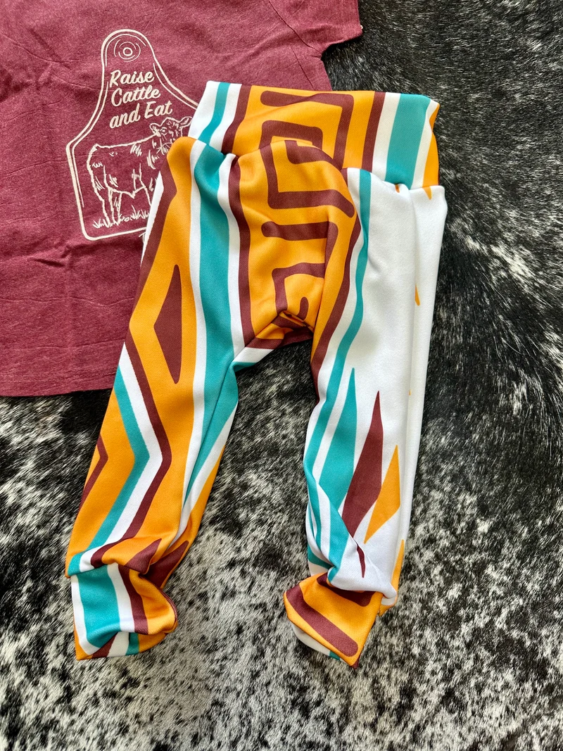 Baby Joggers - Orange Aztec
