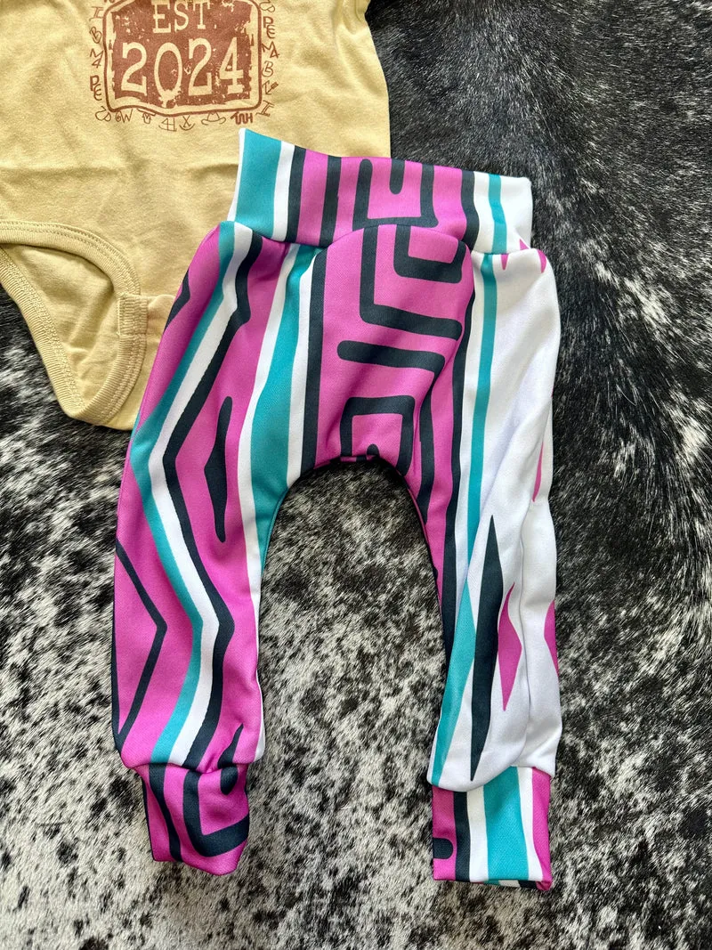 Baby Joggers - Pink Aztec