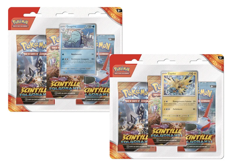 Pokemon Scintille Folgoranti Blister 3 Buste + 1 Card [PRE-ORDER]