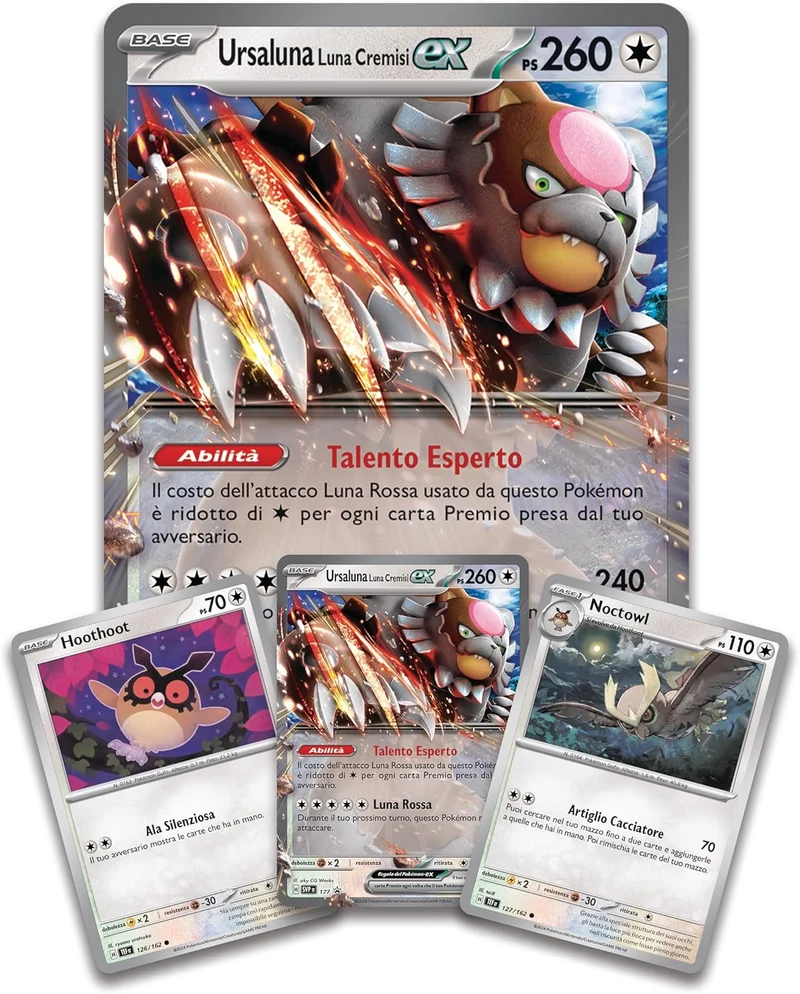 Pokemon Collezione Ex Box Ursaluna Luna cremisi EX