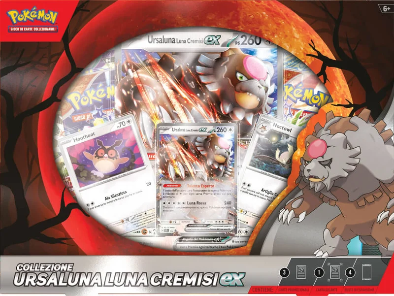 Pokemon Collezione Ex Box Ursaluna Luna cremisi EX