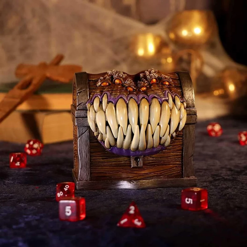 Dungeons & Dragons Mimic Dice Box, Resina, Licenza Ufficiale