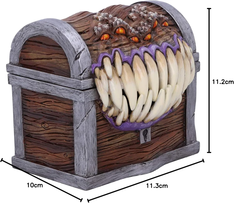 Dungeons & Dragons Mimic Dice Box, Resina, Licenza Ufficiale