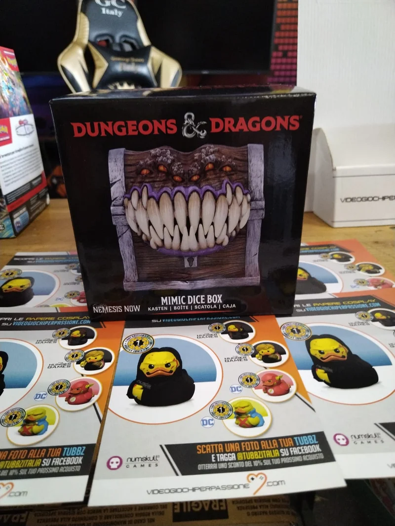 Dungeons & Dragons Mimic Dice Box, Resina, Licenza Ufficiale