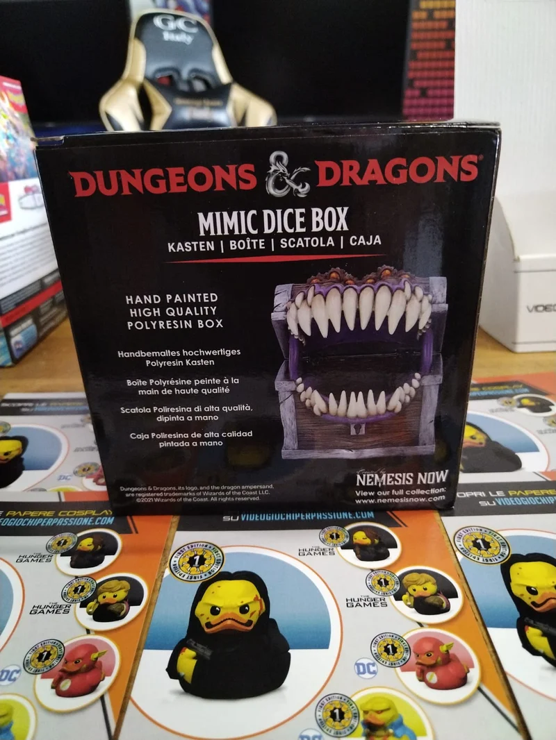 Dungeons & Dragons Mimic Dice Box, Resina, Licenza Ufficiale