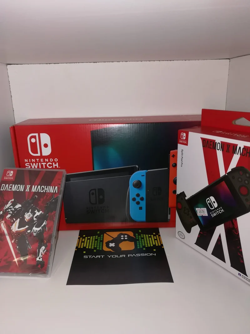CONSOLE NINTENDO SWITCH 2019 + DAEMON X MACHINA + HORI SPLIT PAD PRO