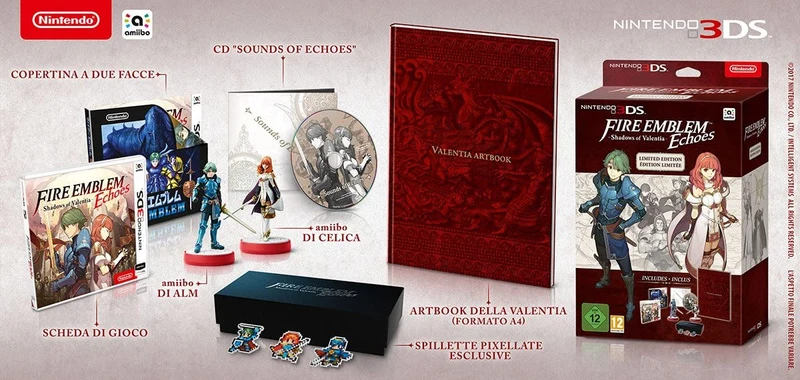 FIRE EMBLEM SHADOWS OF VALENCIA ECHOES LIMITED EDITION NINTENDO 3DS/2DS VERSIONE EUROPEA