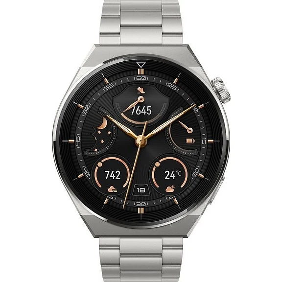 Huawei Watch GT 3 Pro Smartwatch, 46 mm, Titanium