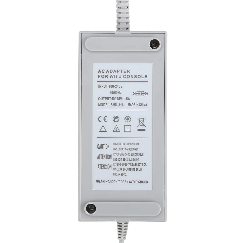 Nintendo Wii U Replacement Power Supply / Ac Adapter