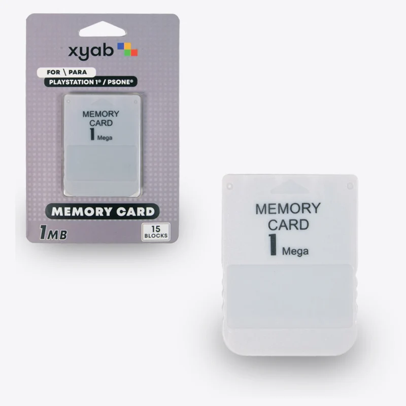 Sony PlayStation 1 PS1 Memory Card Grey 3rd Party