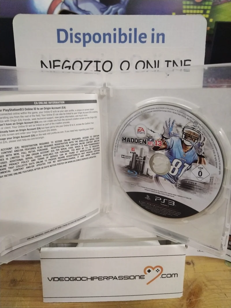 MADDEN NFL 13 PlayStation 3 (usato garantito)(versione europea)