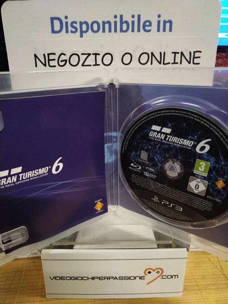 GRAN TURISMO 6 PS3 (usato)(versione italiana)