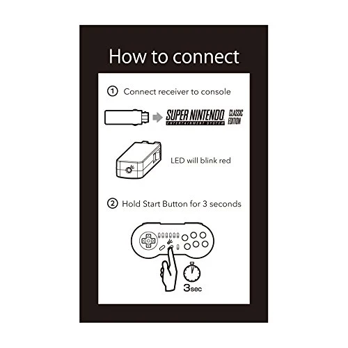 Pad per controller wireless HORI Super SNES Classic Edition Fighting Commander con licenza ufficiale Nintendo