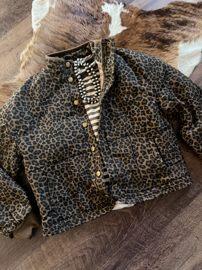 Leopard Quilted Jacket