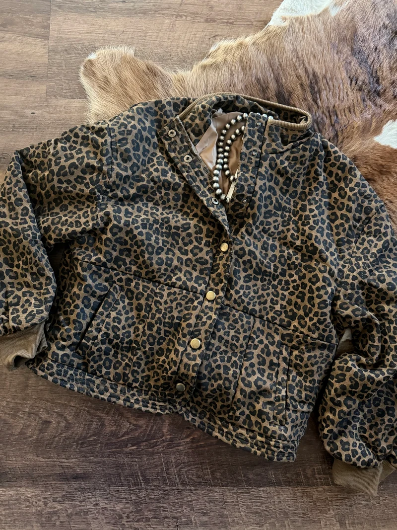 Leopard Quilted Jacket