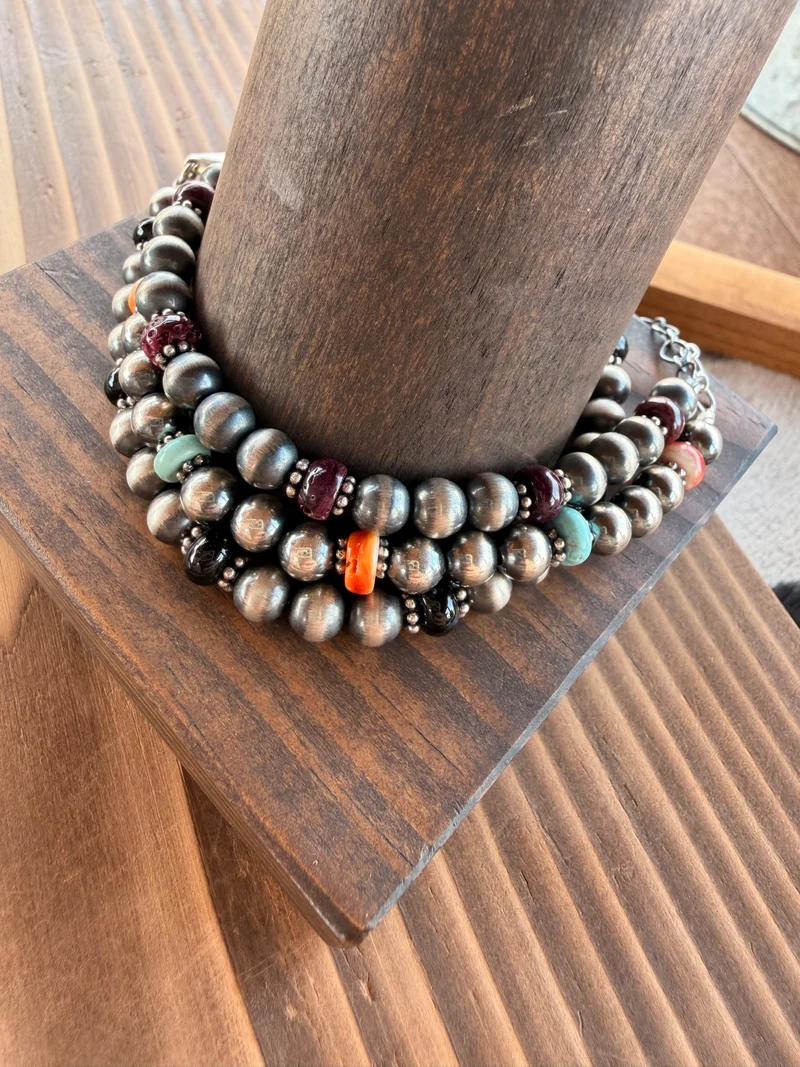Sterling Pearl / Stone Bracelets
