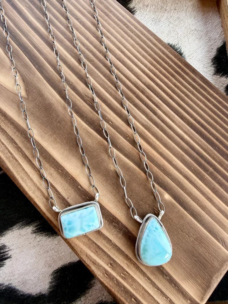 Larimar Stone Necklace