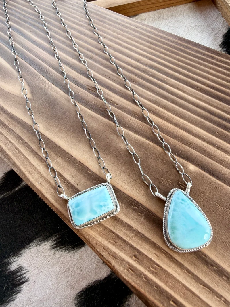 Larimar Stone Necklace