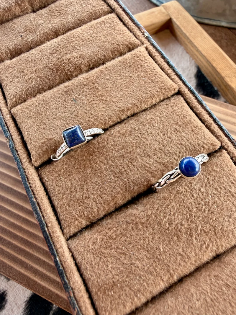 Blue Lapis Stone Rings