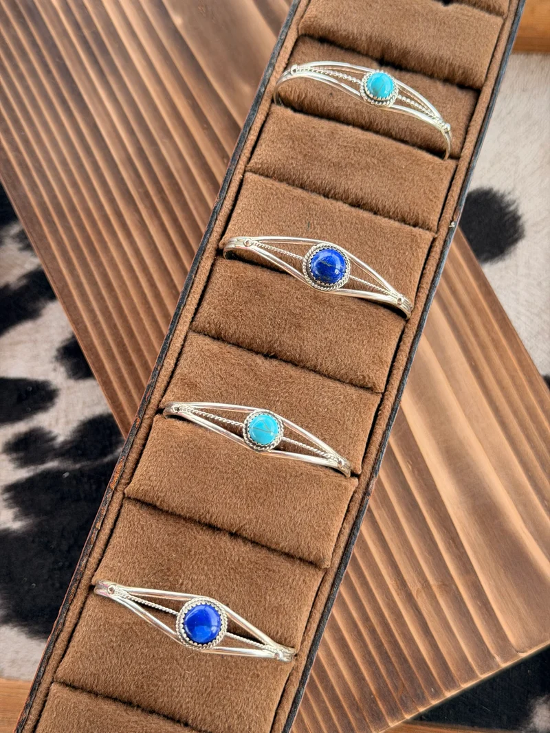 Esther White Navajo Made Bracelets
