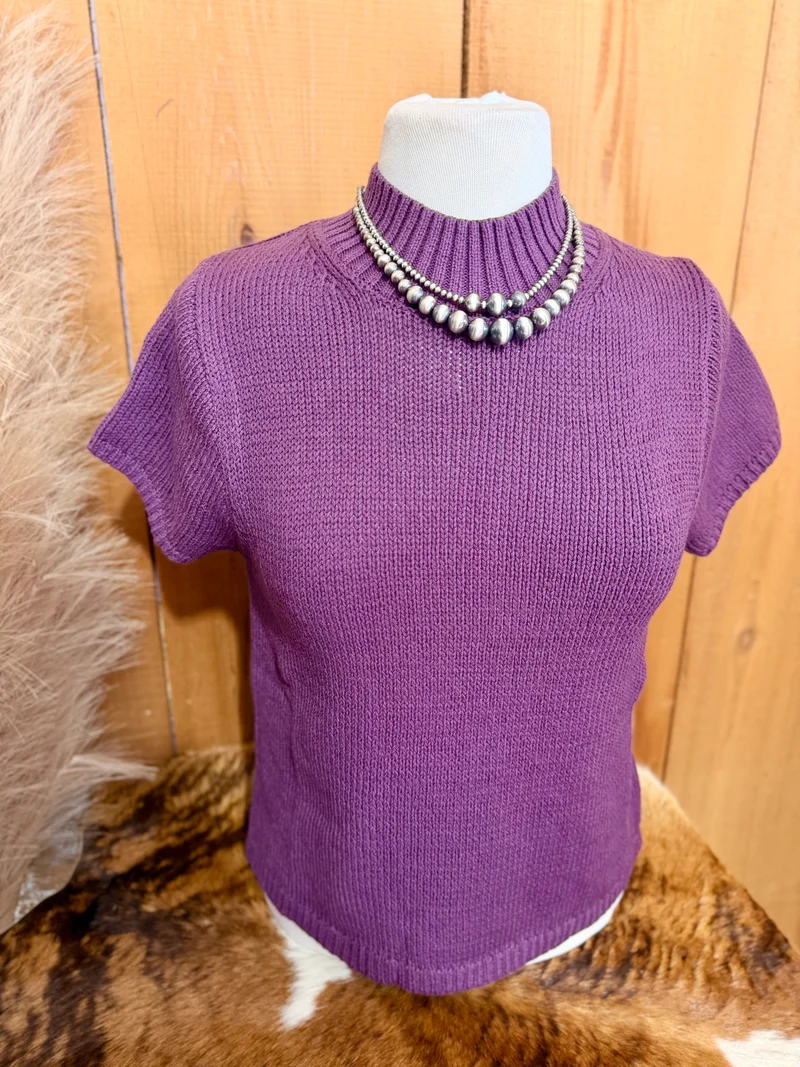 Plum Sweater Top