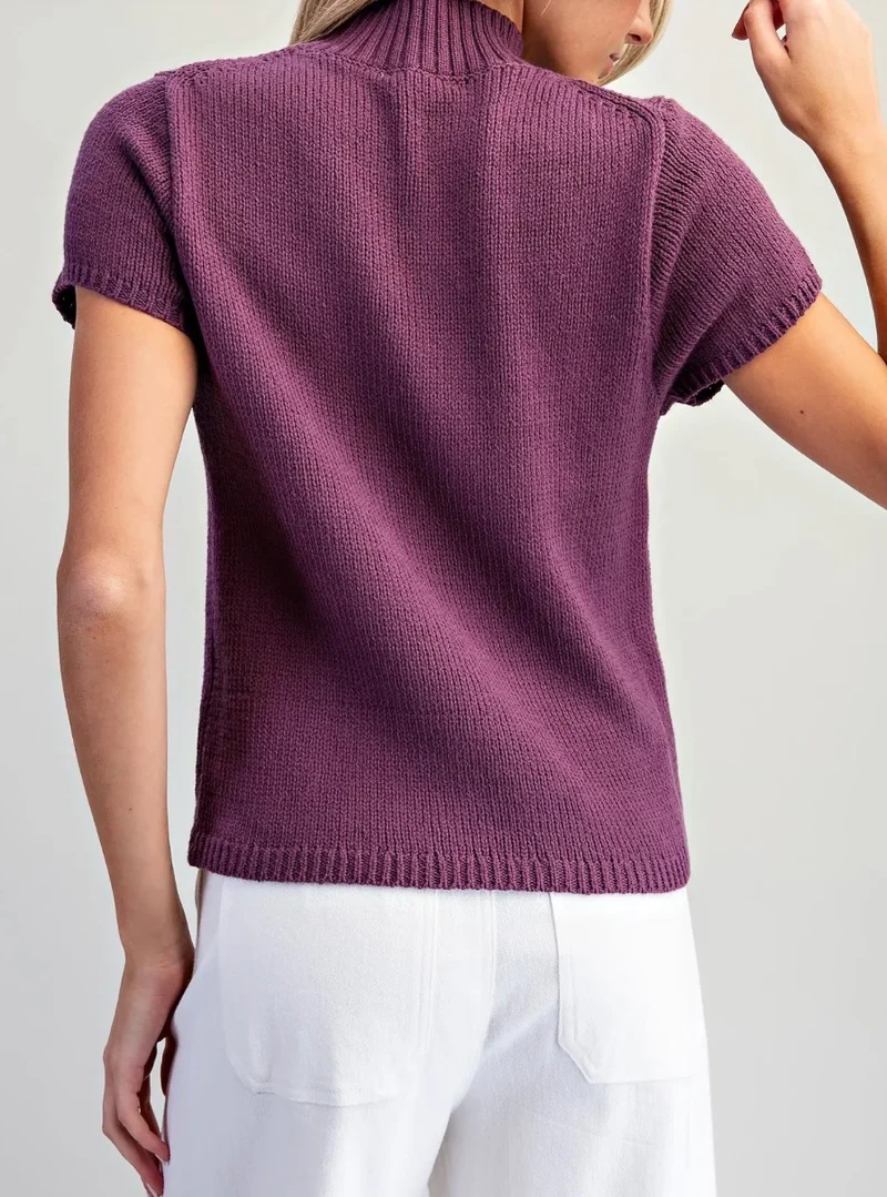 Plum Sweater Top