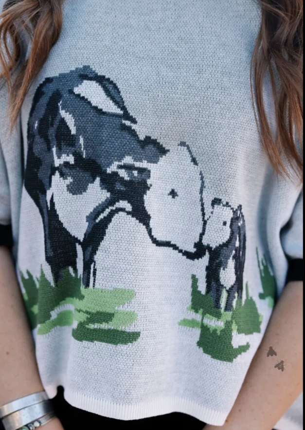 Hereford Ranch Made Short Sleeve Sweater Top