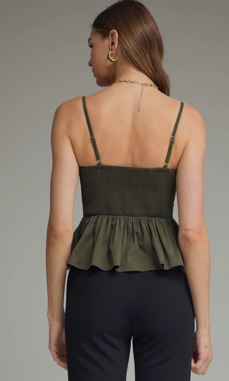 Pleated Cami Top