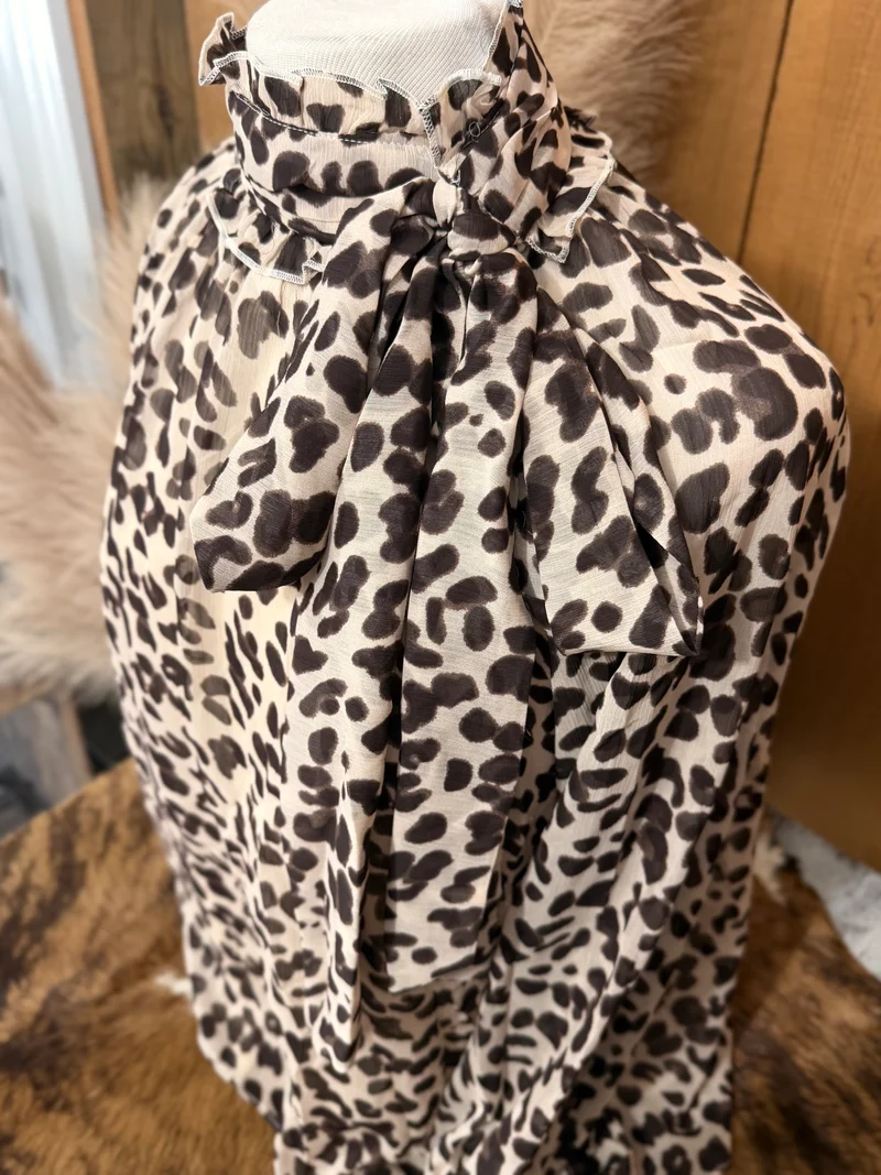 Taupe Bow Tie Top