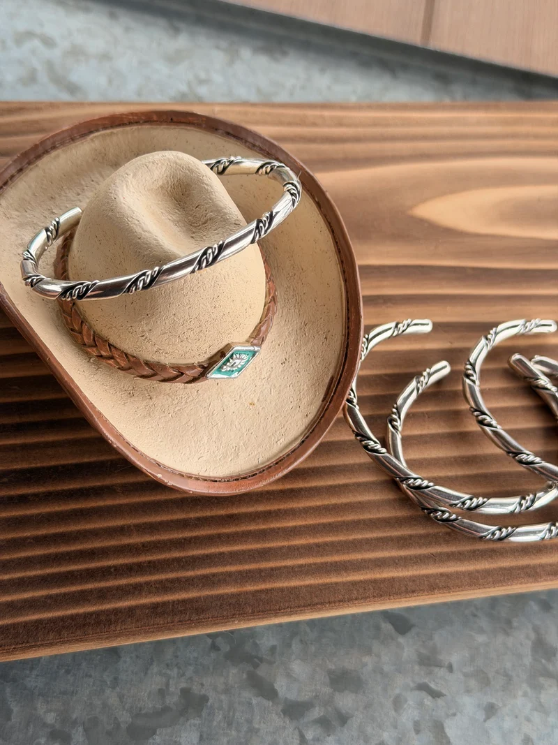 Navajo Made Sterling Silver Cuff Bracelets