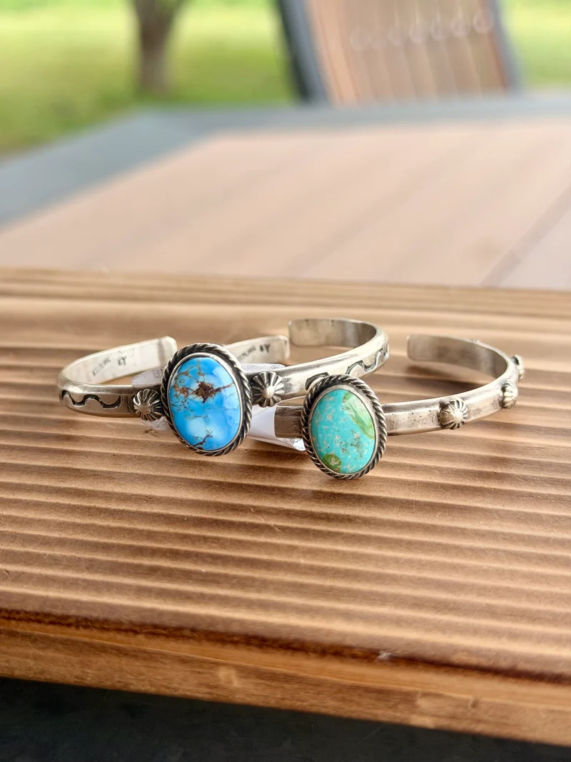 Sam Yellowhair Navajo Made Cuff Bracelets