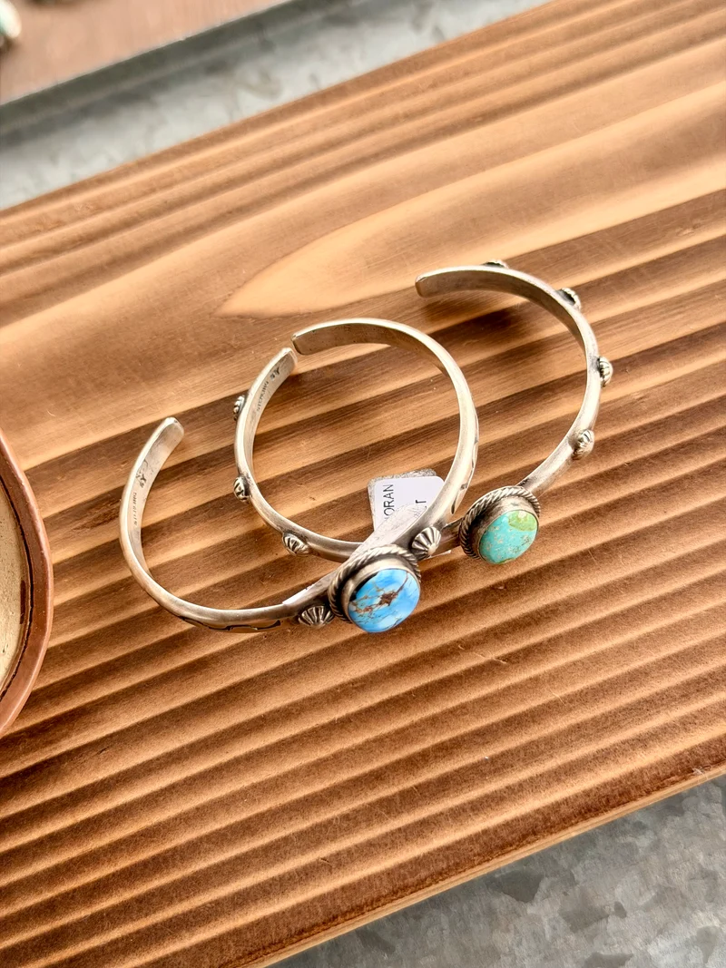 Sam Yellowhair Navajo Made Cuff Bracelets