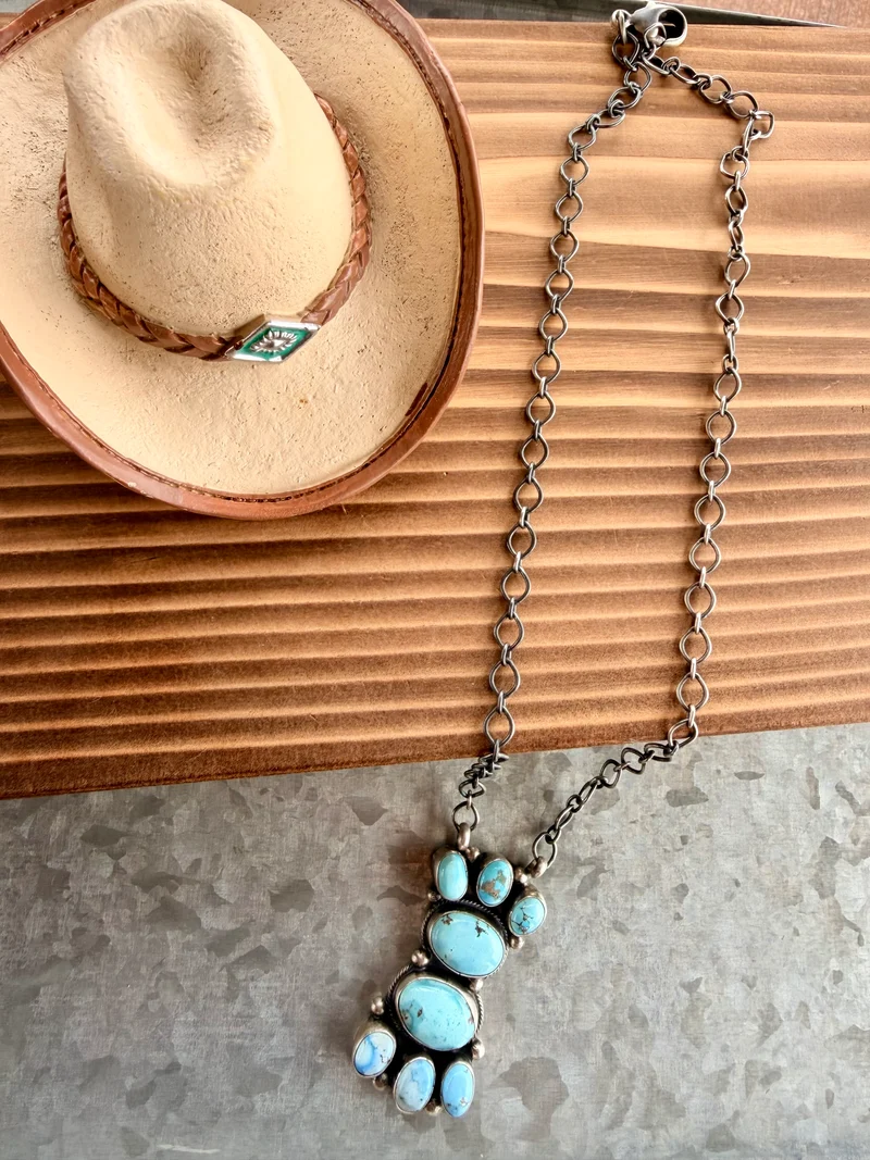Shella Navajo Made Golden Hills Necklace