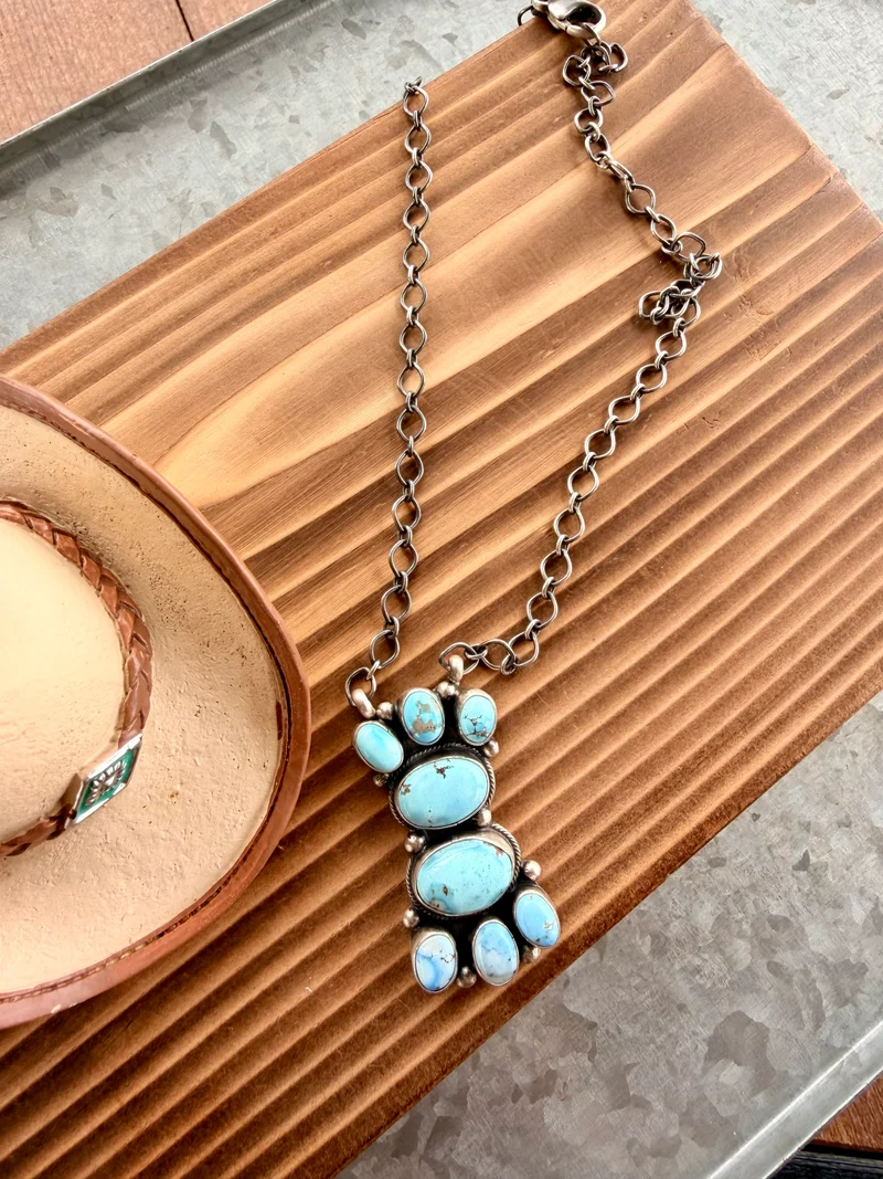 Shella Navajo Made Golden Hills Necklace