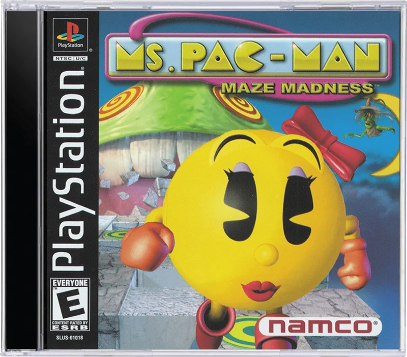 Ms. Pac-Man Maze Madness - Sony PlayStation 1 (PS1)