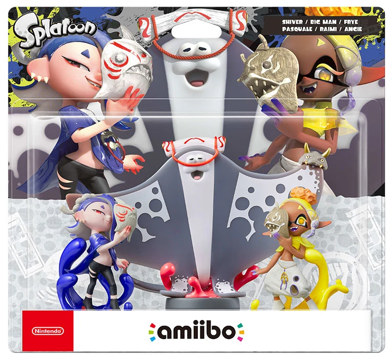 Amiibo Splatoon 3 Pack 3 in 1 Shiver - Big Man - Frye