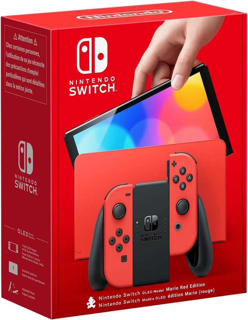 Console Nintendo Switch - Modello OLED edizione Speciale Mario (rossa)