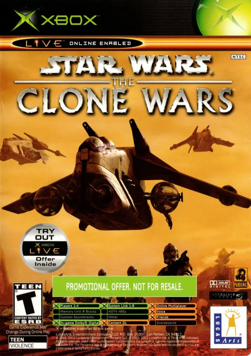 Star Wars Clone Wars and Tetris Worlds Combo Pack - Microsoft Xbox