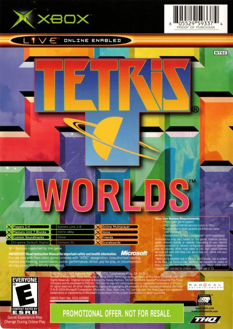 Star Wars Clone Wars and Tetris Worlds Combo Pack - Microsoft Xbox
