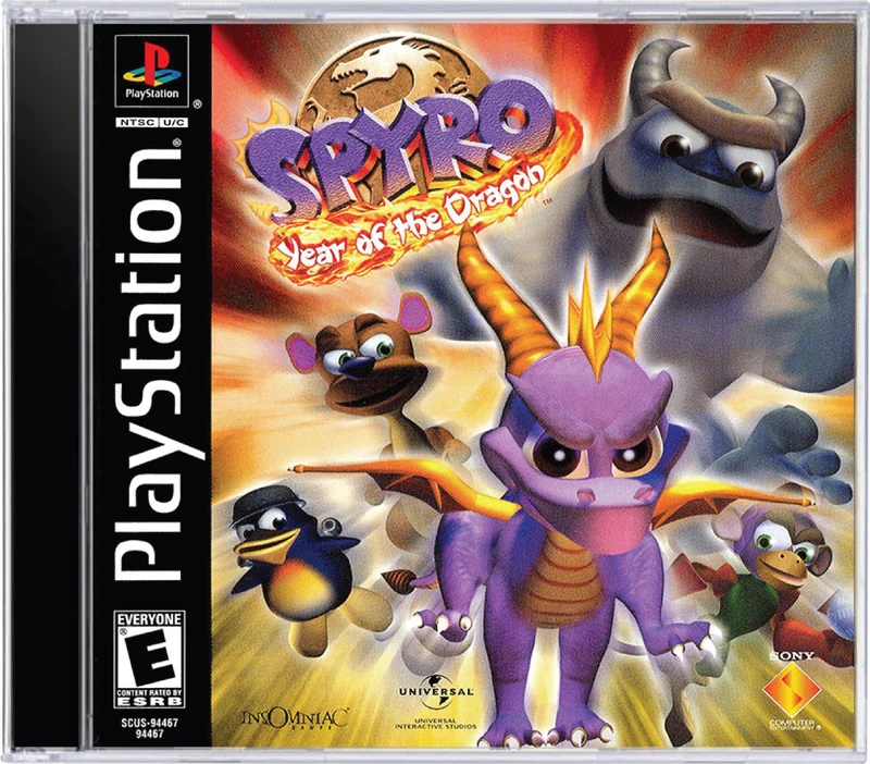 Spyro Year of the Dragon - Sony PlayStation 1 (PS1)