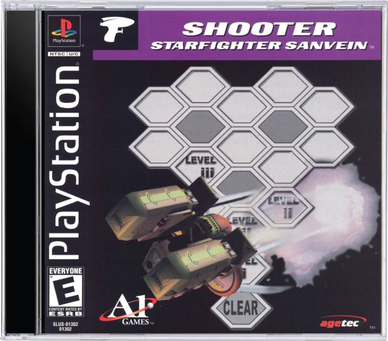 Shooter Starfighter Sanvein - Sony PlayStation 1 (PS1)