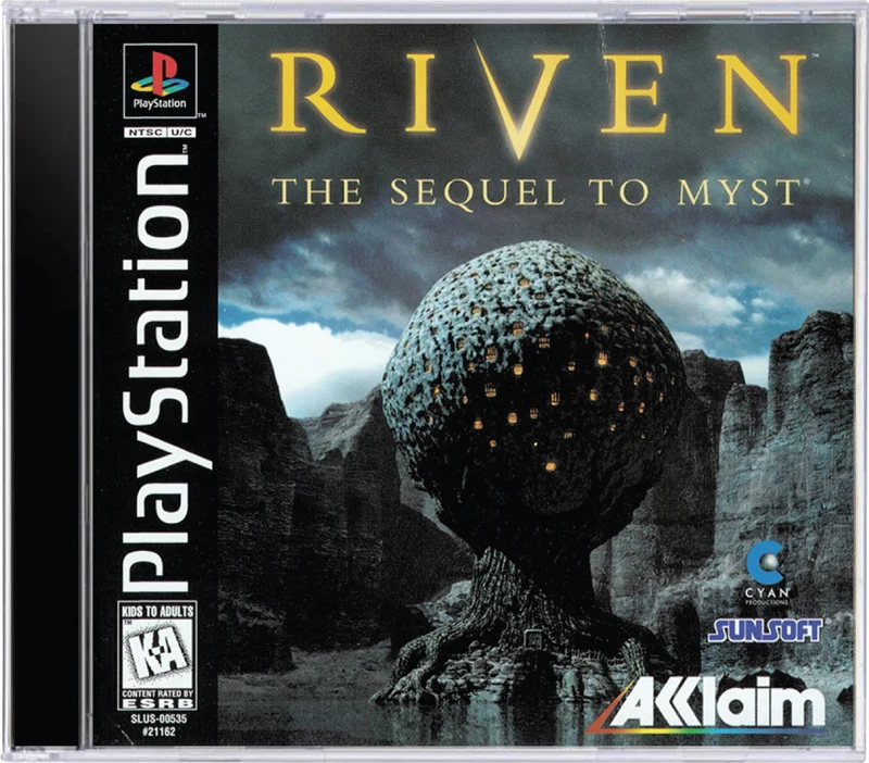 Riven The Sequel to Myst - Sony PlayStation 1 (PS1)