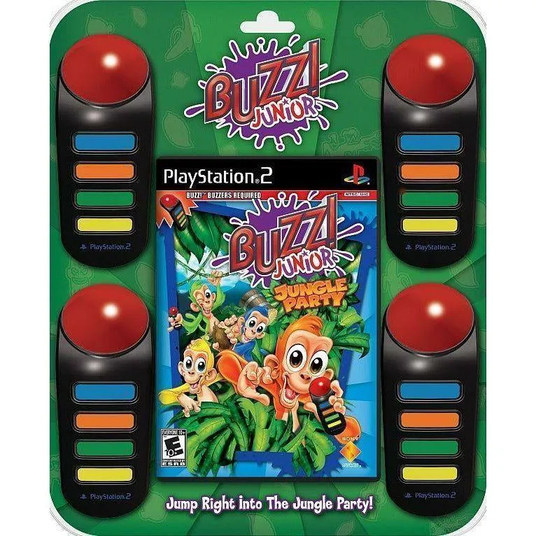 Buzz Junior Jungle Party Buzzer Pack - Sony PlayStation 2 (PS2)