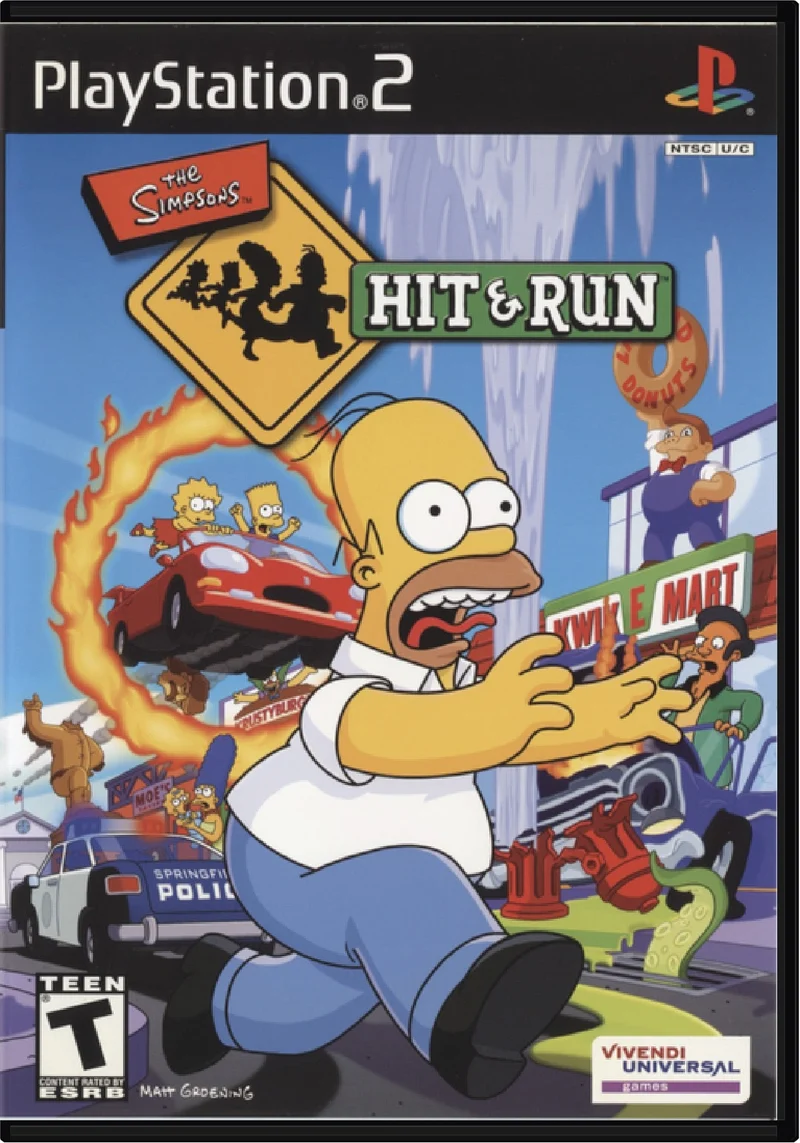 The Simpsons Hit and Run - Sony PlayStation 2 (PS2)